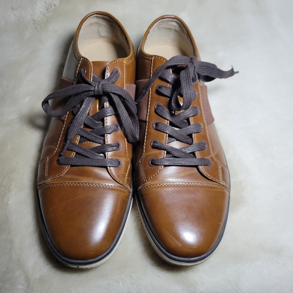 Brown dress shoes Unlisted by Kenneth Cole Men's Crown Sneaker